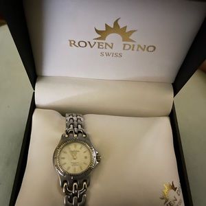 Roven Dino Swiss Lady's Steel Vintage Watch